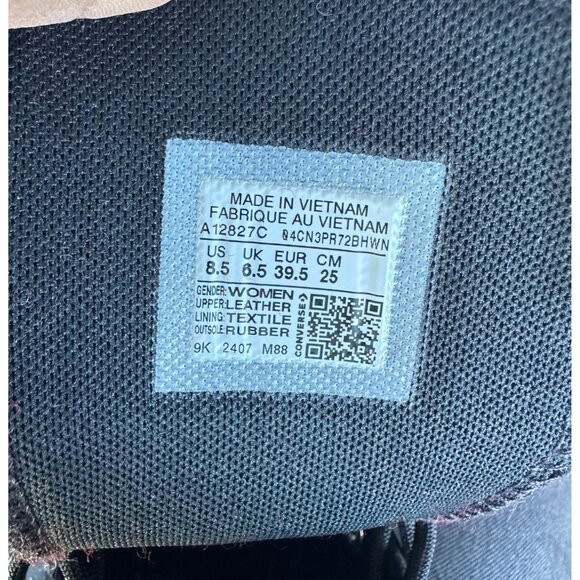 ⭐Converse Chuck Taylor All Star Wedge Platform 8.5 Patent Leather Shoes A12827C⭐ - Picture 13 of 13